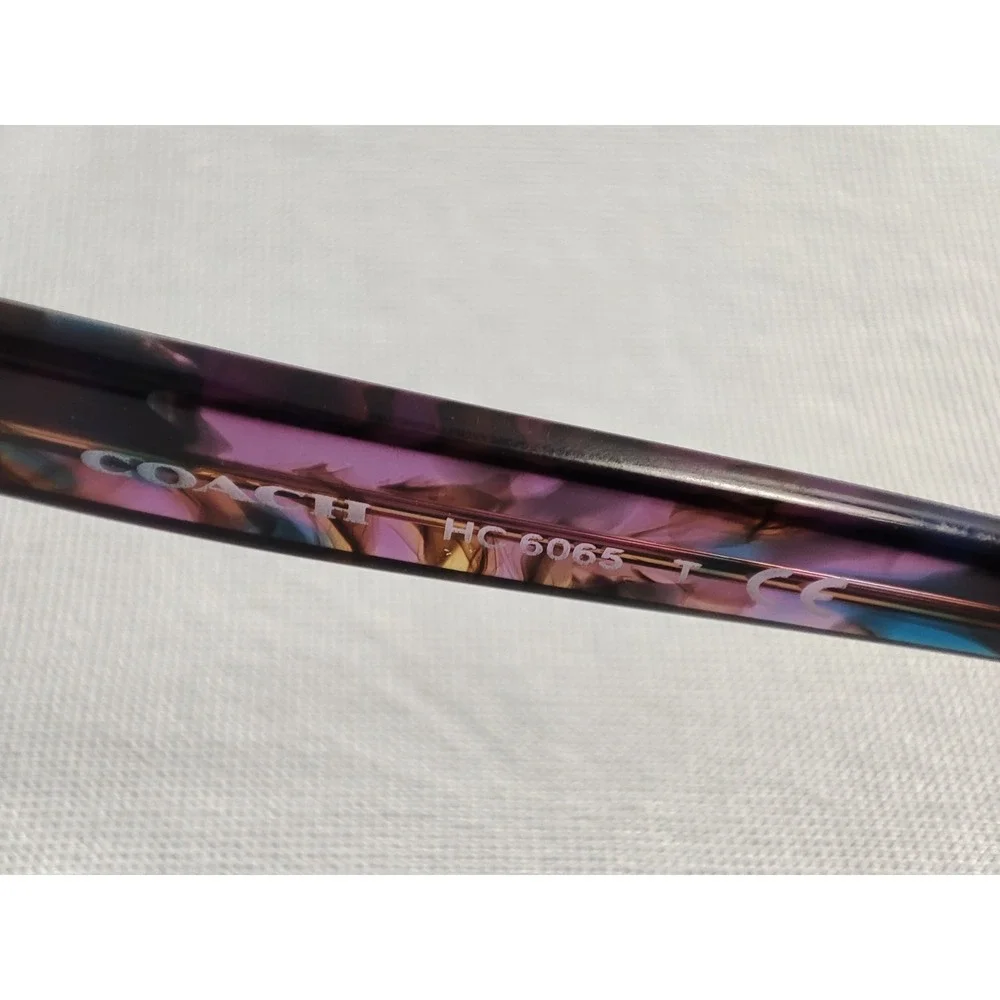 Coach HC‎ 6065 5288 Lanie Confetti Purple Eyeglasses Frames 49-17-135